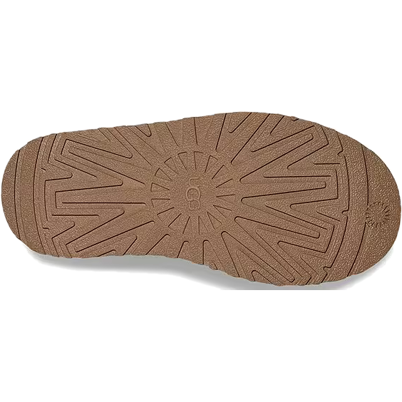 Sole of UGG Youth Bea Mary Jane Clog in Chestnut Brown