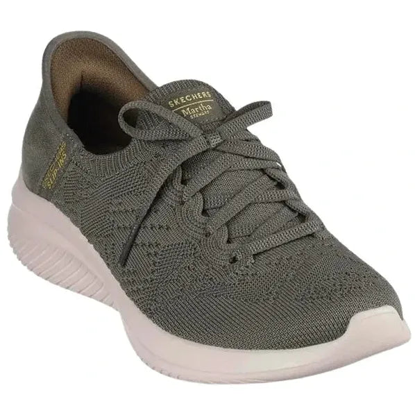 xoxo_14　オリーブ38 Skechers x Martha Stewart Women's Ultra Flex 3.0 Slip-In Sneakers