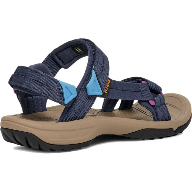 Heel of Women's Teva Terra Fi Lite Sandal in Crown Navy Blue with back strap