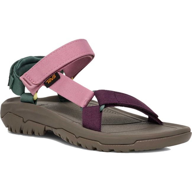 Front of Women's Teva Hurricane XLT2 Sandal in Root Multi Purple and Pink