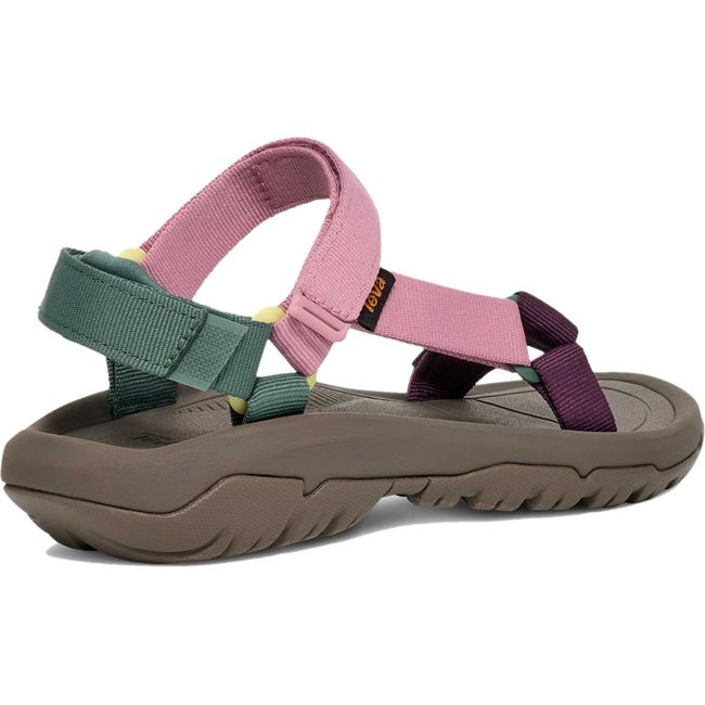 Heel of Women's Teva Hurricane XLT2 Sandal in Root Multi Purple and Pink with back strap