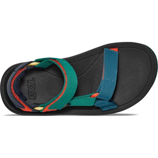 Upper of Kids Teva Hurricane XLT 2 Sandal in Blue Coral Multi with velcro straps