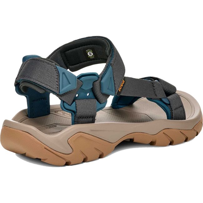 Heel of Men's Teva Terra Fi 5 Universal Sandal in Unexplored Grey with back strap