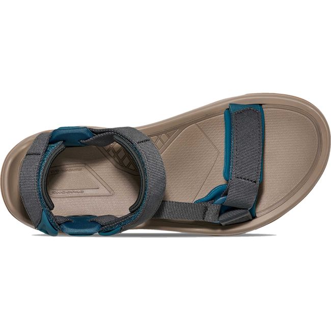 Upper of Men's Teva Terra Fi 5 Universal Sandal in Unexplored Grey with velcro straps