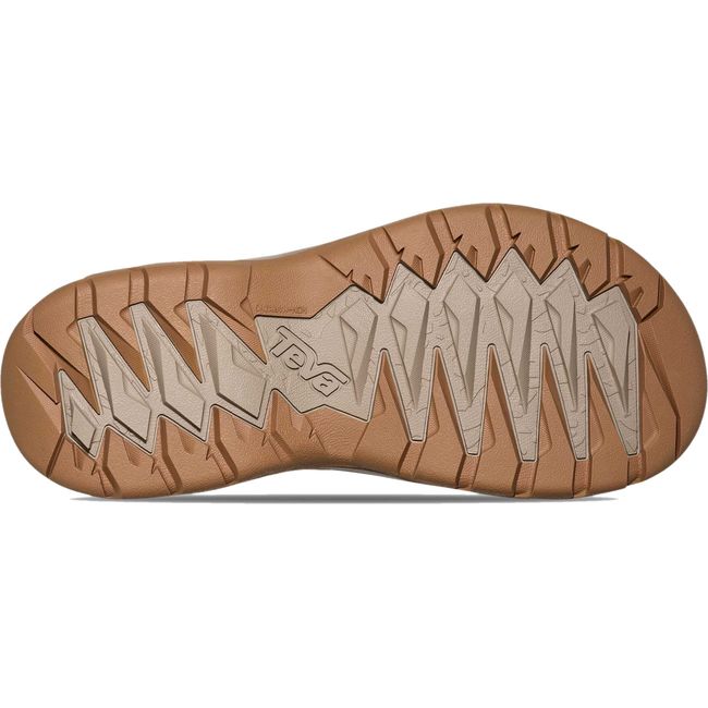 Tan sole of Men's Teva Terra Fi 5 Universal Sandal in Unexplored Grey upper