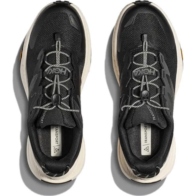 Hoka Men's Transport Everday Running Shoe Black/Alabaster 1123153-BKLB