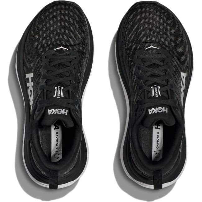 Hoka Men's Gaviota 5 Running Shoe Black/White 1127929/1134234-BWHT