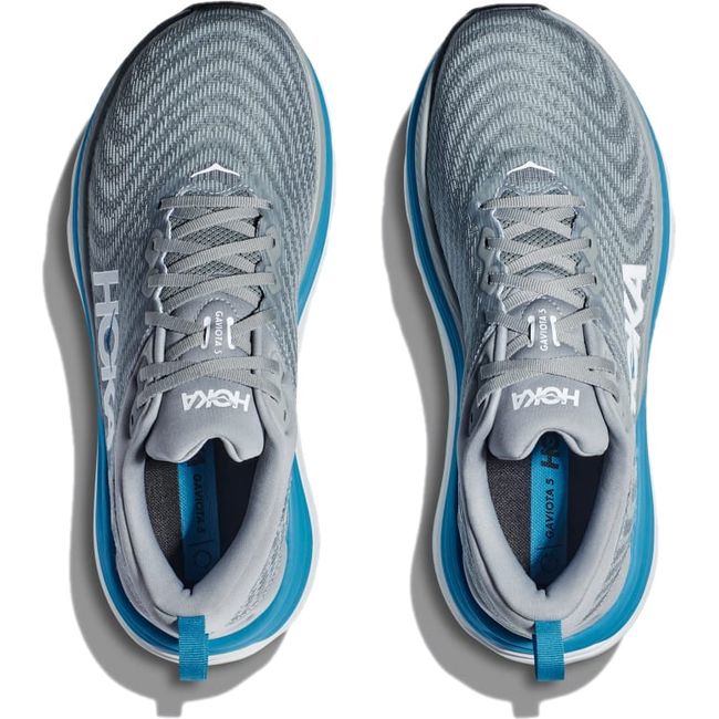 Hoka Men's Gaviota 5 Running Shoe LIMESTONE/DIVA BLUE 1127929/1134234-LDVB