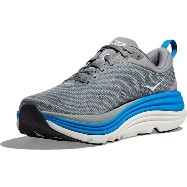 Hoka Men's Gaviota 5 Running Shoe LIMESTONE/DIVA BLUE 1127929/1134234-LDVB