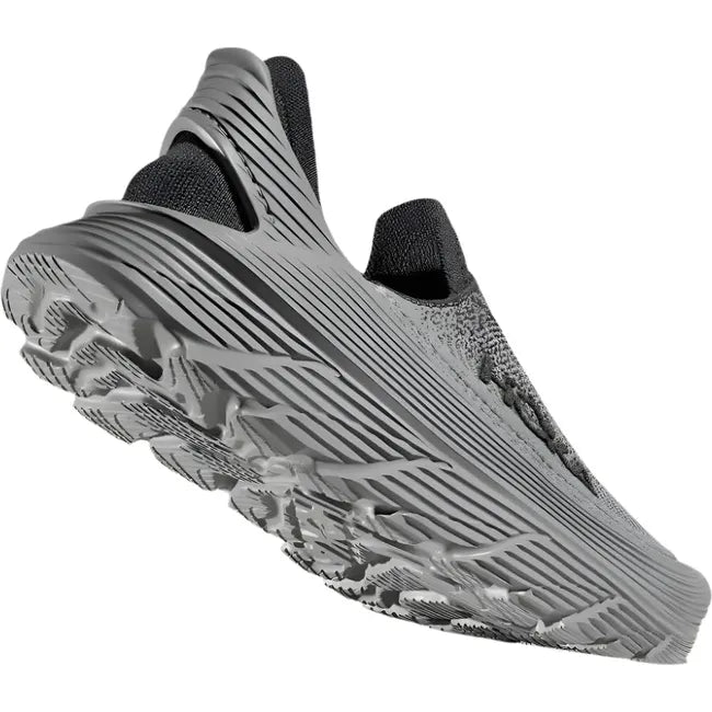 Sole of Hoka Unisex Restore TC Recovery Shoe in Satellite Grey