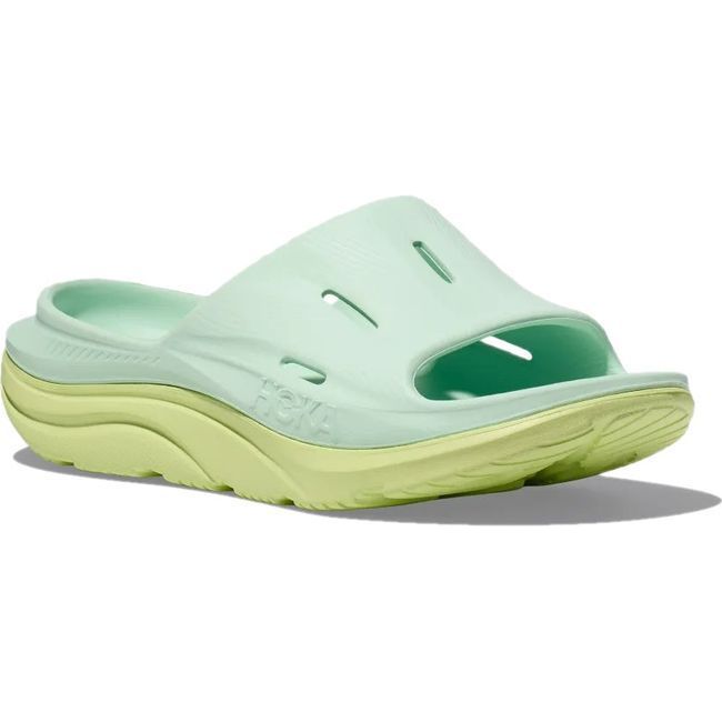 Hoka Unisex Ora Recovery Slide 3 Sandal Aqua Breeze/Celery Juice 1135061-AZC