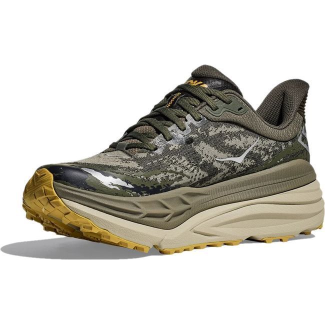 Hoka Men's Stinson 7 Running Shoe Olive Haze/Forest Cover 1141530-OZF