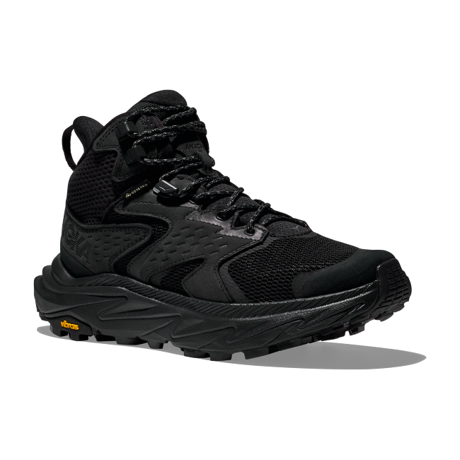 Hoka Men's Anacapa 2 Mid GTX Hiking Boot Black/Black 1141633-BBLC