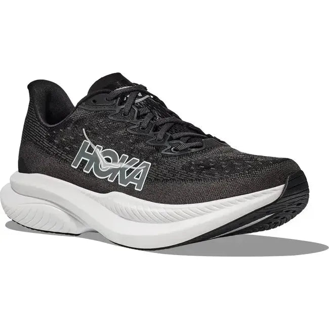Hoka Women's Mach 6 Running Shoe Black/White 1147810-BWHT