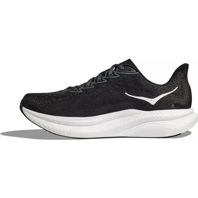 Hoka Women's Mach 6 Running Shoe Black/White 1147810-BWHT