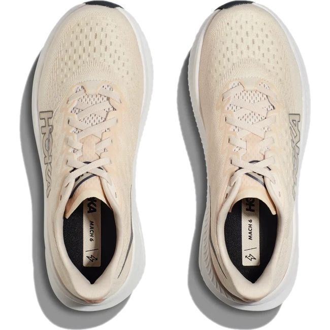 Hoka Women's Mach 6 Running Shoe Eggnog/Vanilla 1147810-EGV