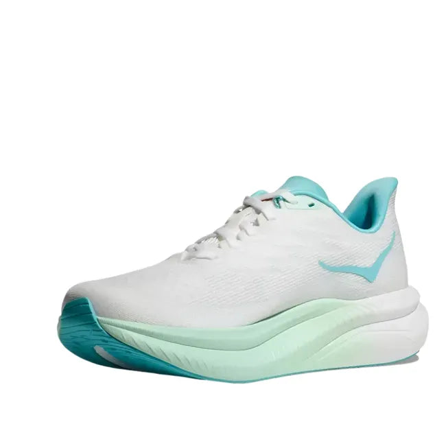 Hoka Women's Mach 6 Running Shoe Frost/Rose Gold 1147810-FTRS