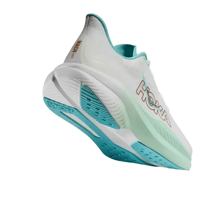 Hoka Women's Mach 6 Running Shoe Frost/Rose Gold 1147810-FTRS