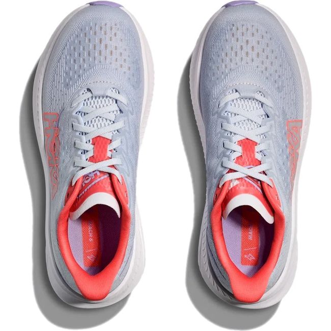 Top down view of Hoka Women's Mach 6 Running Shoe in Pale Dusk Gull