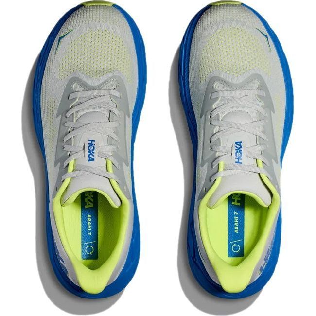 Hoka Men's Arahi 7 Running Shoe Stardust / Electric Cobalt 1147850-STLC
