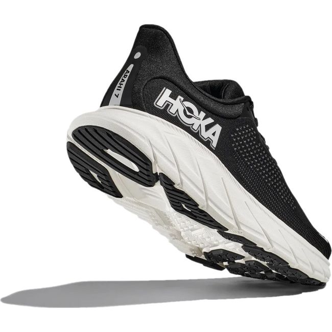 Hoka Women's Arahi 7 Running Shoe Black/White 1147851/1147890-BWHT
