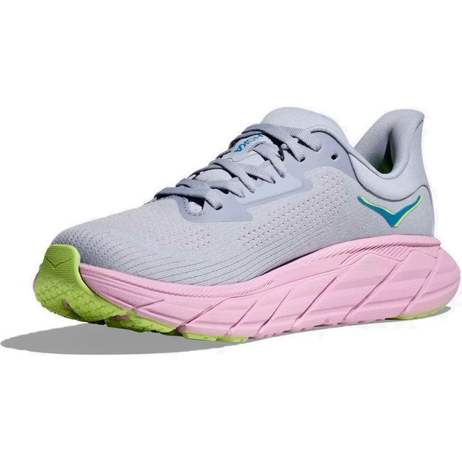 Hoka Women's Arahi 7 Running Shoe Gull/Pink Twilight 1147851-GLP