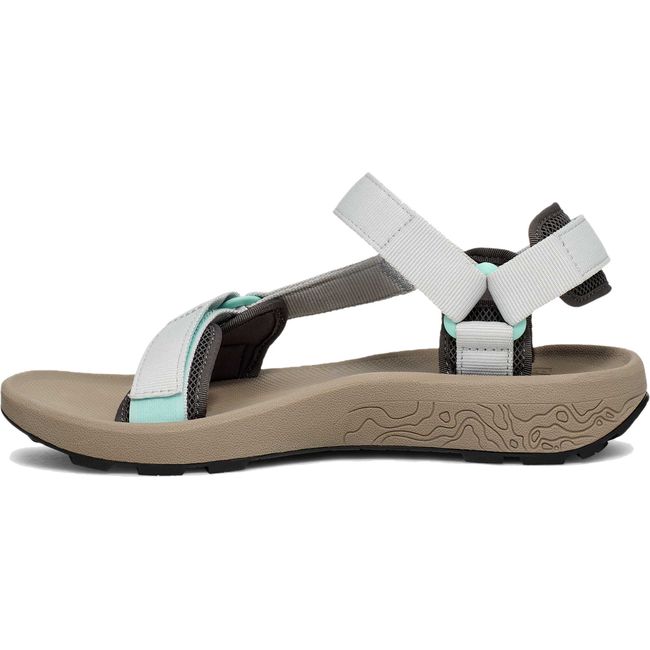Medial side of Women's Teva Hydratrek Water Sandal in Lunar Rock grey