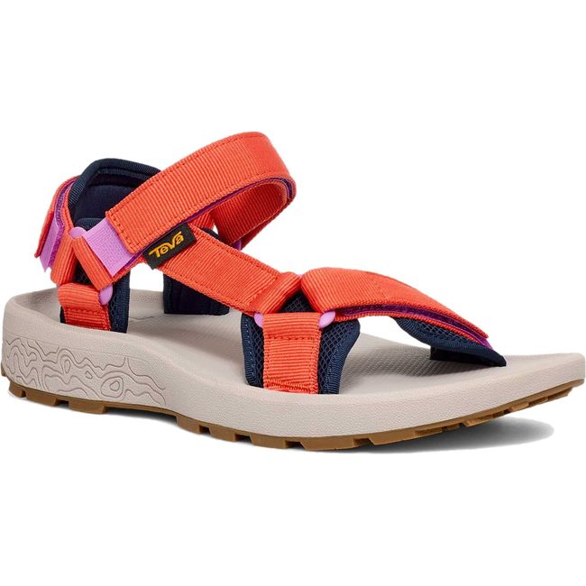 Front of Women's Teva Hydratrek Water Sandal in Tigerlily neon orange