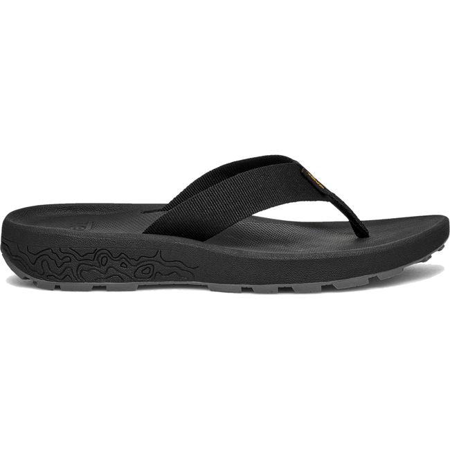 Lateral side of Women's Teva Hydratrek Water Flip Flop in Black