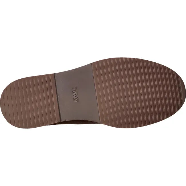 Sole of Women's Teva Midform Boot Patchwork Waterproof with brown rubber