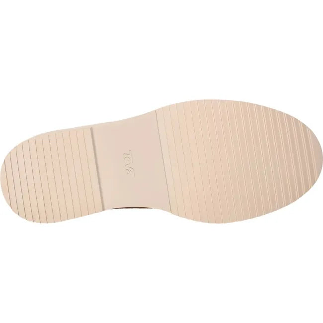 Sole of Women's Teva Midform Boot Patchwork Waterproof in neutral multi colors with off white sole