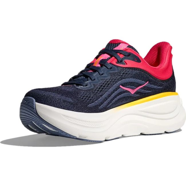Medial side of Hoka Women's Bondi 9 Running Shoe in Varsity Navy Nautical Dusk