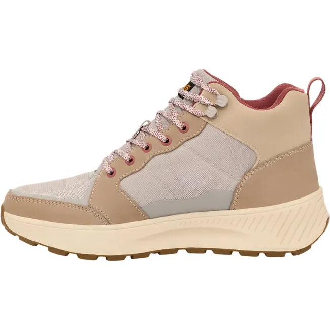 Medial side of Women's Waterproof Teva Ellwood Mid Boot in light neutral colors