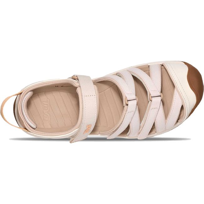 Upper of Women's Teva Tirra Sport Closed ToeHiking Sandal in Birch beige with velcro