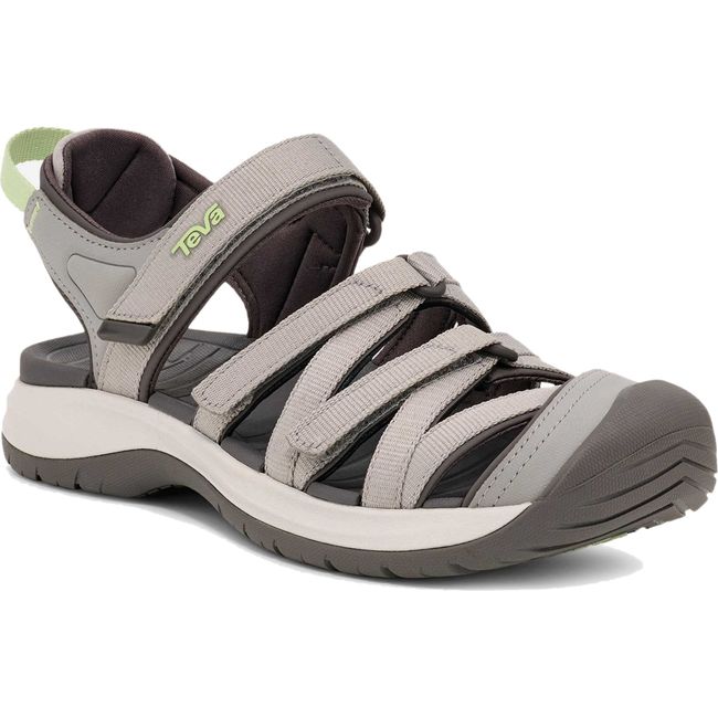 Front of Women's Teva Tirra Sport Closed ToeHiking Sandal in Drizzle grey