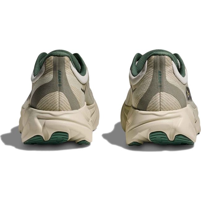 Heels of Men's Hoka Arahi 8 Running Shoe in Truffle Salt Oyster Mushroom Beige