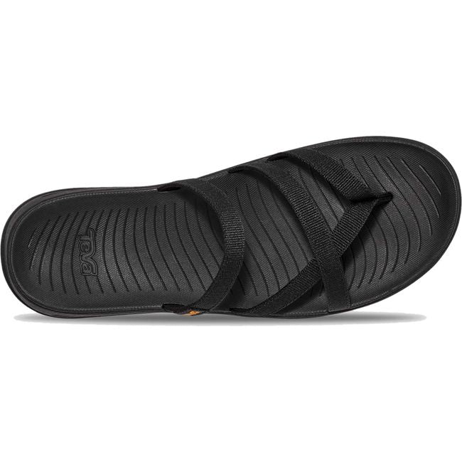 Upper of Teva Women's TirraTraveler Flip Flop in Black