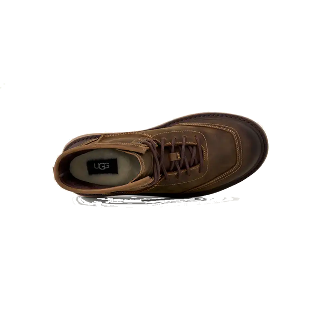 Top of UGG Men's Idyllwild Lace Boot in Oak Brown