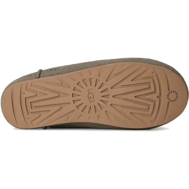 Brown sole of UGG Women's Elea Slip On Slipper in Moss Green
