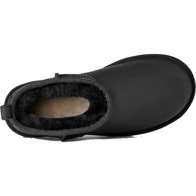 Top of UGG Women's Classic Ultra Mini Leather in Black