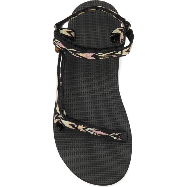 Upper of Teva Women's Original Universal Slim Sandal in Archive Wings Root with velcro straps