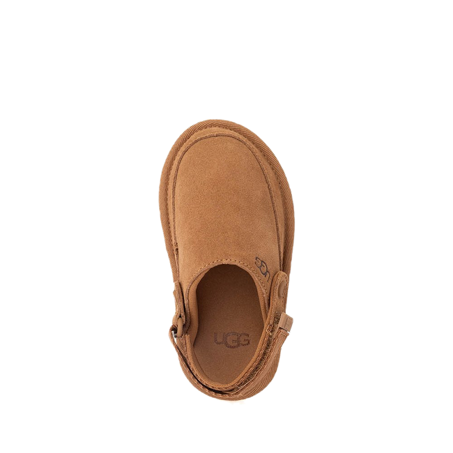 Top of UGG Kid's Goldenstar Clog in Chestnut