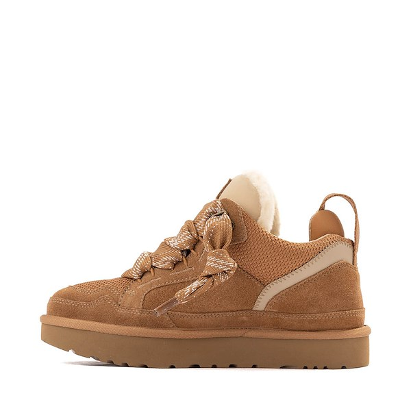 Medial side of Ugg Women's Lo Lowmel Sneaker in Chestnut Brown