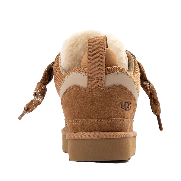 Heel of Ugg Women's Lo Lowmel Sneaker in Chestnut Brown
