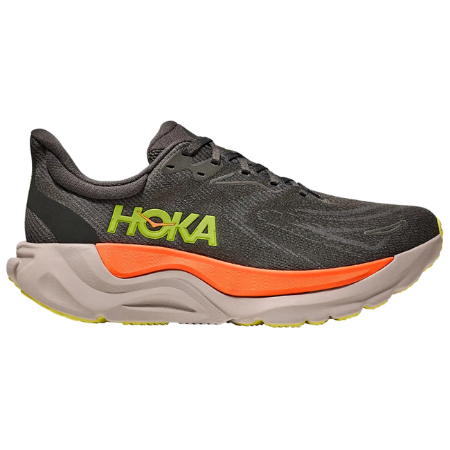 Side of Hoka Men's Arahi 8 Running Shoe in Asphalt