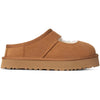 Side of UGG Youth Bea Mary Jane Clog in Chestnut Brown Suede
