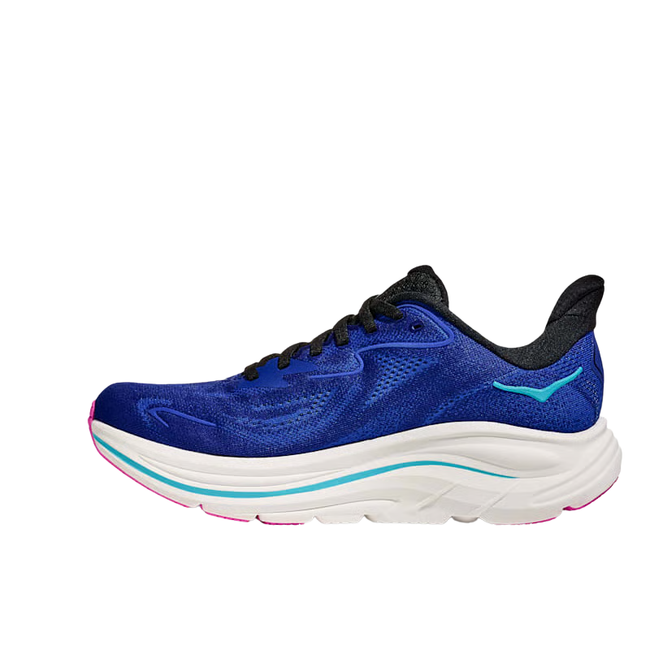 Medial side of Hoka Women's Clifton 10 Running Shoe in Night Sky Blue