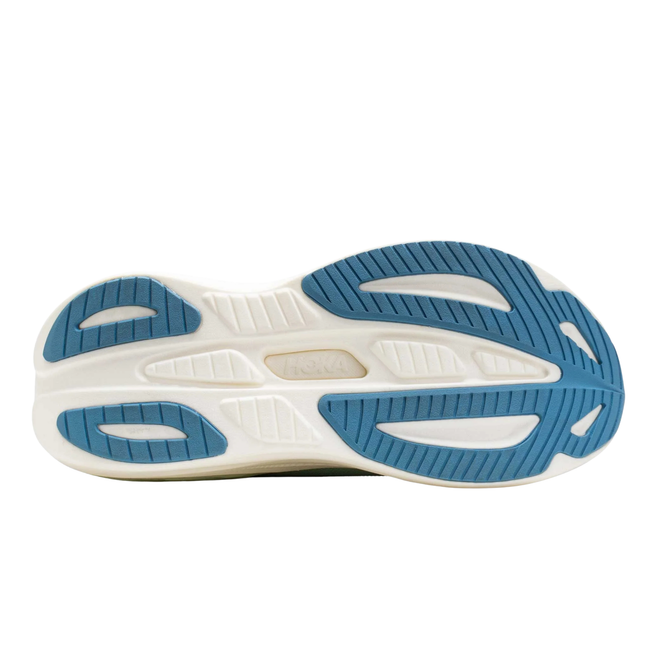 Sole of Hoka Women's Skyward Laceless Active Recovery Shoe in Jadeite Green