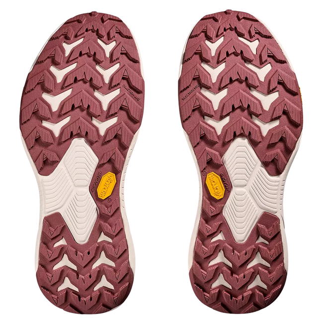 Sole of Hoka Women's Transport Hike GORE-TEX Hiking Boot in Rose Latte