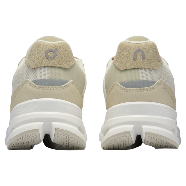Heels of Women's On Cloud Cloudrift Shoes in beige and white